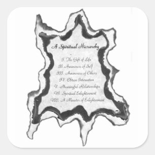 Sticker Carré Hiérarchie spirituelle