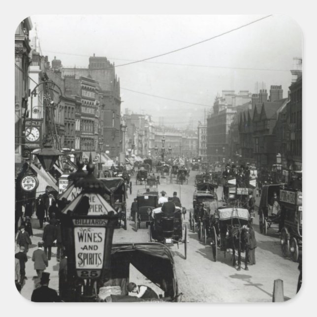 Sticker Carré High Holborn, Londres, c.1890 (Devant)