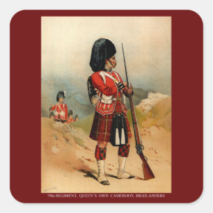 Sticker Carré Highlanders du Queens Cameroun