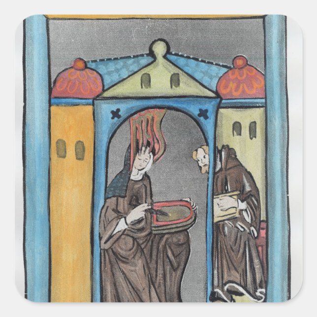 Sticker Carré Hildegard de Bingen (Devant)