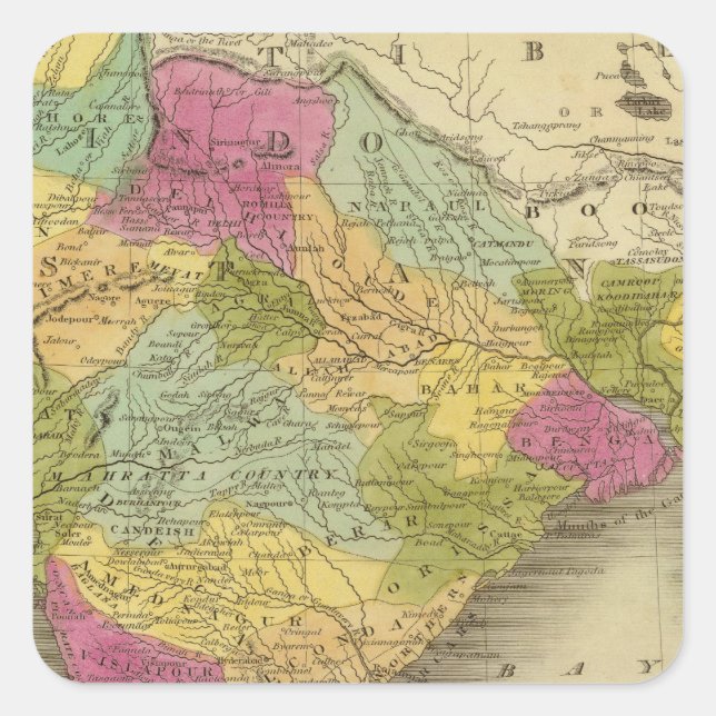 Sticker Carré Hindostan 3 (Devant)