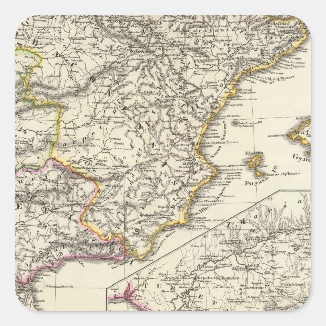 Sticker Carré Hispanie 2 (Devant)