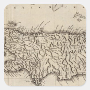 Sticker Carré Hispaniola, Saint-Domingue