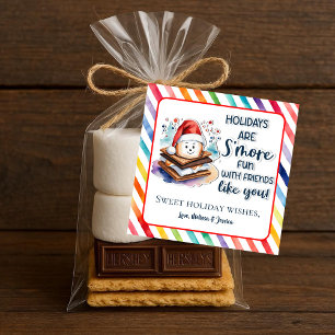 Sticker Carré Holiday S’more Fun with Friends Like You!