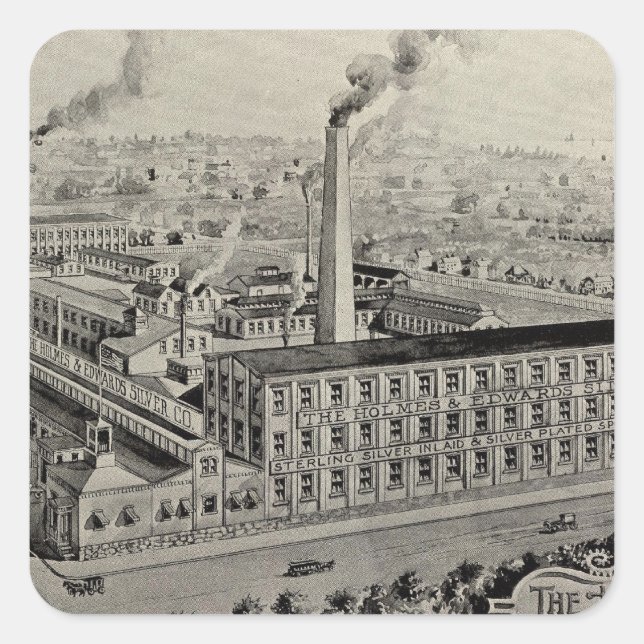 Sticker Carré Holmes & Edwards Silver Co (Devant)
