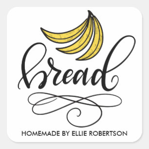 Sticker Carré Homemade Banana Bread