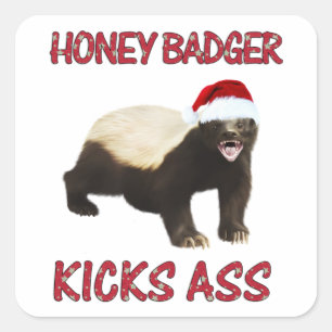 Sticker Carré Honey Badger Kicks...