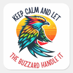 Sticker Carré Honey Buzzard Adaptabilité et Keen Vision