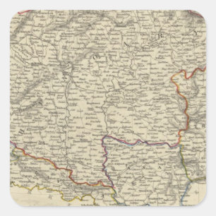 Sticker Carré Hongrie