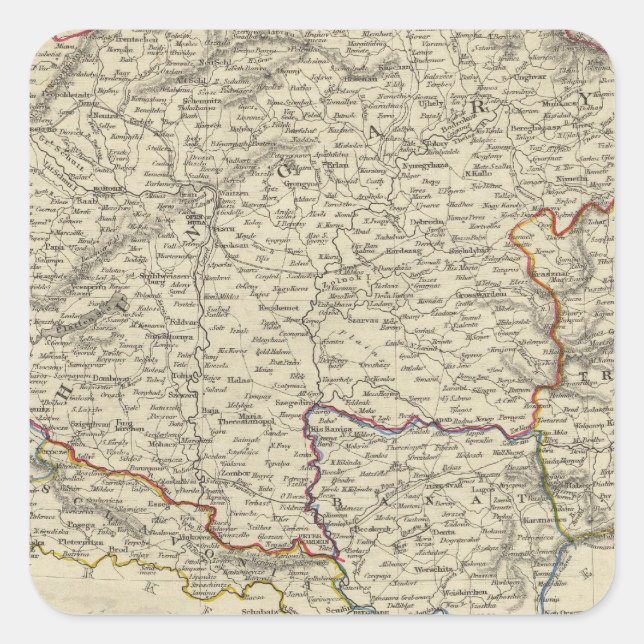 Sticker Carré Hongrie (Devant)