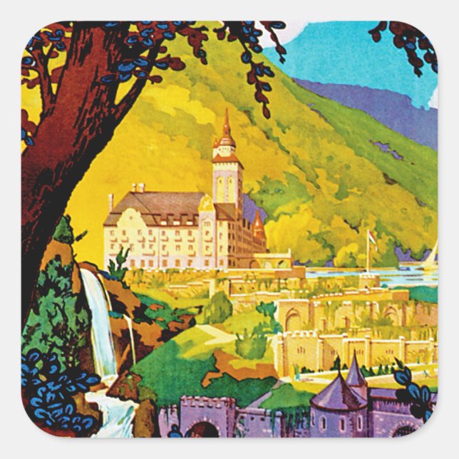 Sticker Carré Hongrie lillafured (Devant)