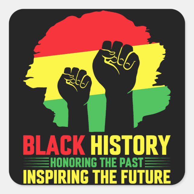 Sticker Carré Honorer Le Passé Inspirant L'Avenir (Devant)