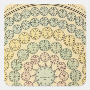 Sticker Carré Horaire
