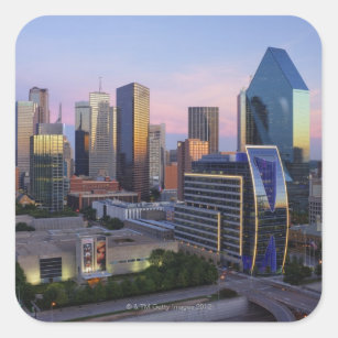 Sticker Carré Horizon de Dallas