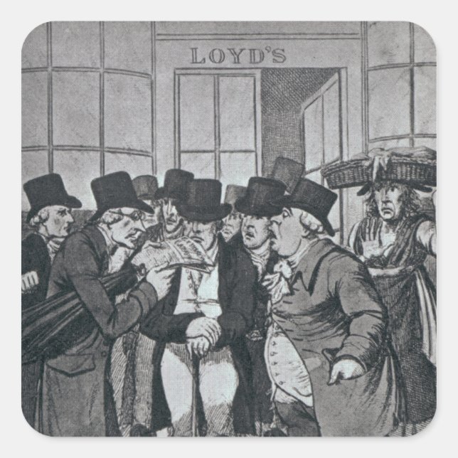 Sticker Carré Hors Lloyds de Londres (Devant)