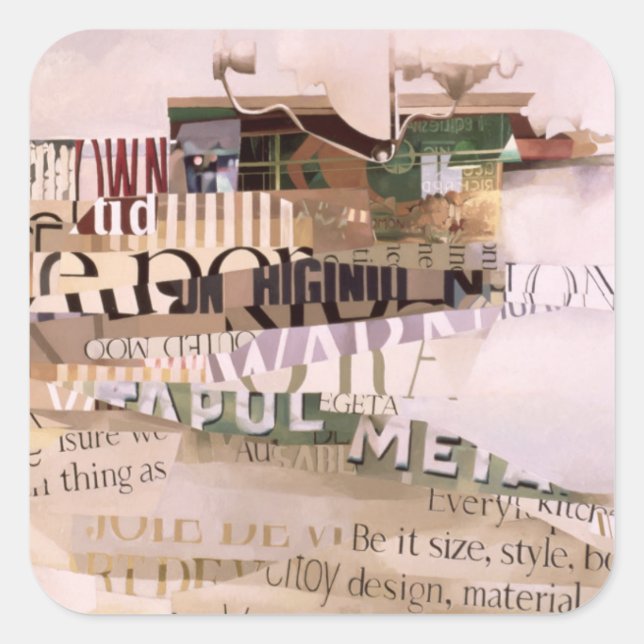 Sticker Carré Hors saison (Devant)