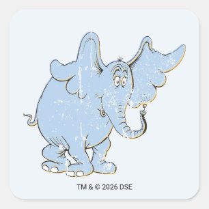 Sticker Carré Horton Hears A Who Horton en détresse
