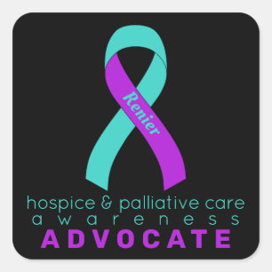 Sticker Carré Hospice & Palliative Care Advocate Carré blanc