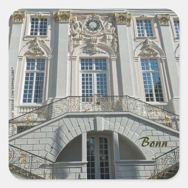Sticker Carré Hôtel de ville de Bonn (Devant)