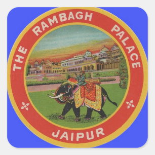 Sticker Carré Hôtel Rambagh Palace - Jaipur Inde - Voyage
