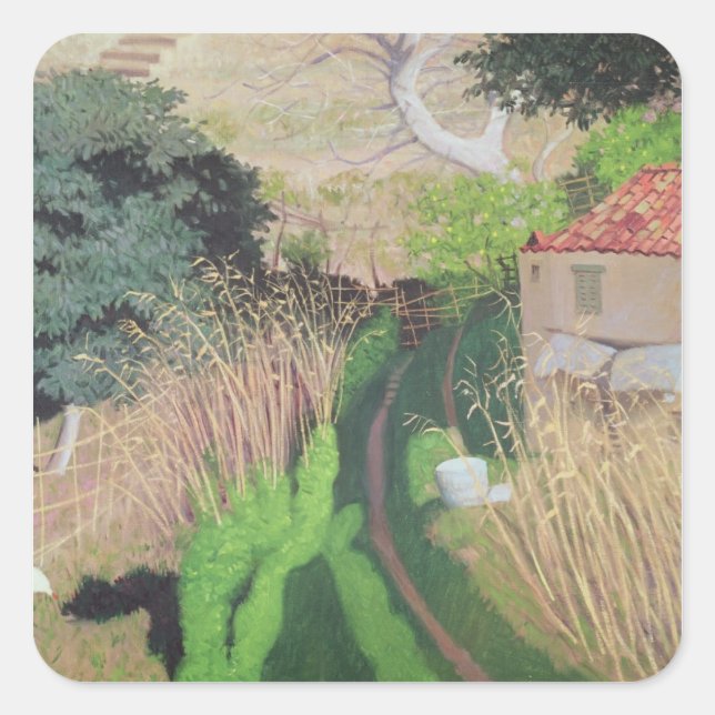 Sticker Carré House and Reeds, c.1921-24 (Devant)