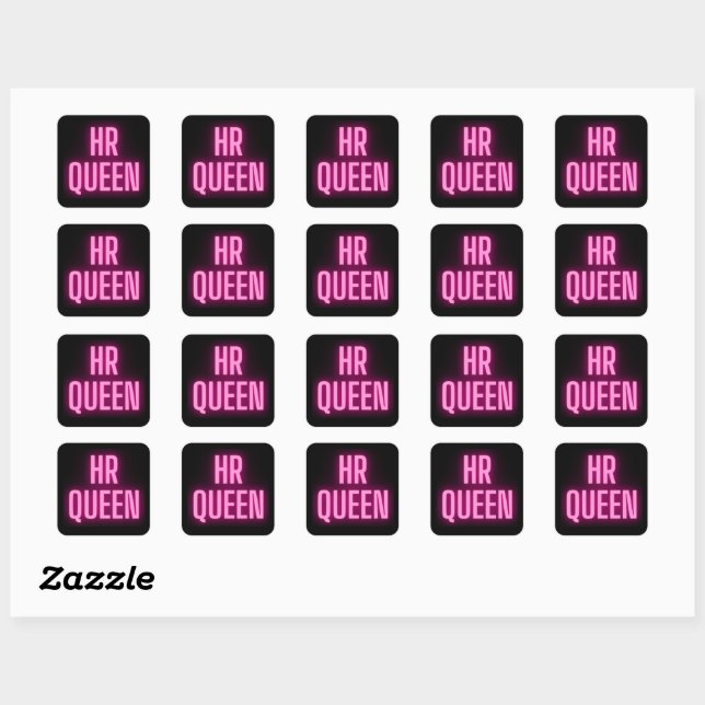 Sticker Carré HR Queen 👸 🏻 👑 (Feuille)