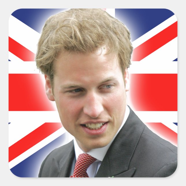 Sticker Carré HRH Duke de Cambridge - Stunning ! (Devant)