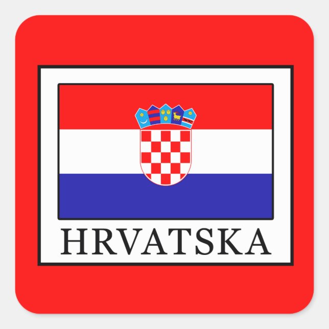 Sticker Carré Hrvatska (Devant)