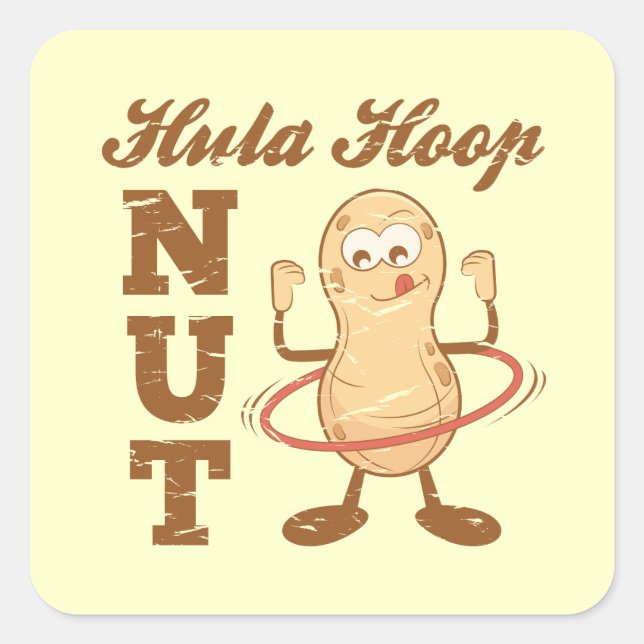 Sticker Carré Hula Hoop Nut (Devant)
