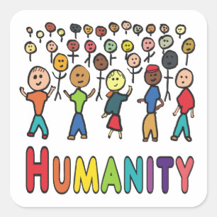 Sticker Carré Humanité