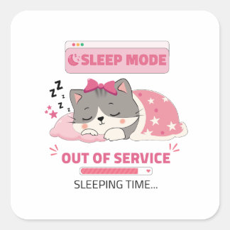 Sticker Carré humeur de sommeil