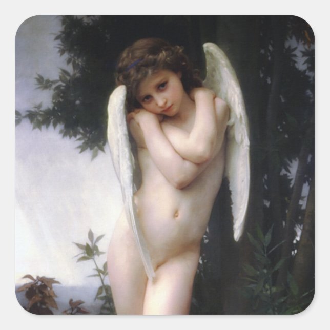 Sticker Carré Humide (L’Amour Mouillé) (Devant)