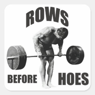 Sticker Carré humour de motivation "Body Building"