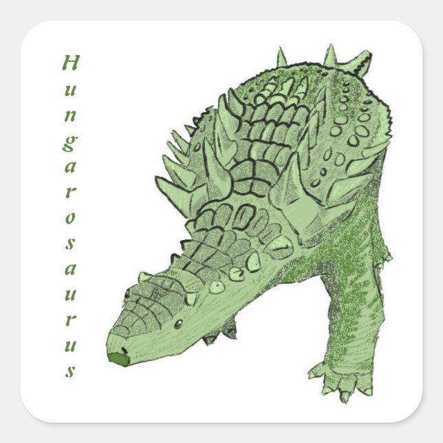 Sticker Carré Hungarosaurus 3 (Devant)