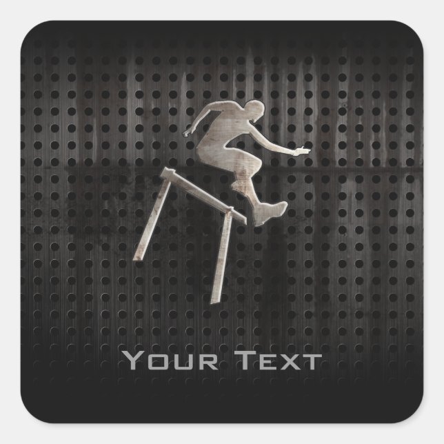 Sticker Carré Hurdler ; Cool (Devant)