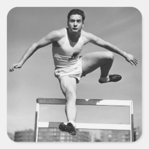 Sticker Carré Hurdling