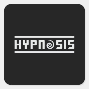 Sticker Carré Hypnose Meilleur Hypnotiseur Hypnotique Hypnotique