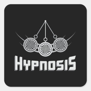 Sticker Carré Hypnosis Hypnotique Meilleur Hypnotiseur Hypnotise