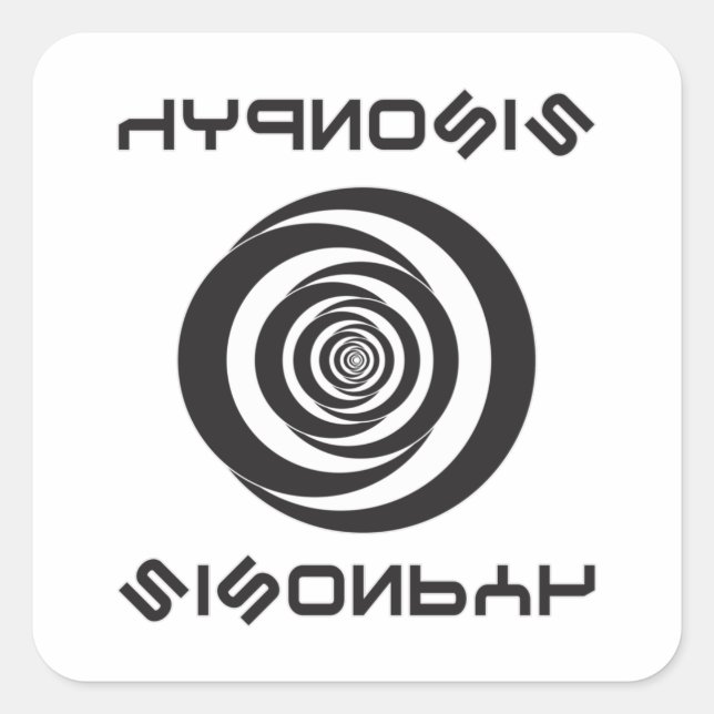 Sticker Carré Hypnosis Hypnotizer Hypnotist Hypnotic Cadeau Idée (Devant)