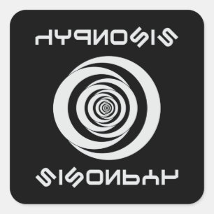Sticker Carré Hypnosis Hypnotizer Hypnotist Hypnotic Funny cadea