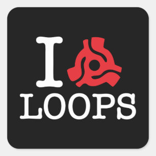 Sticker Carré I 45 boucles d'adaptateur