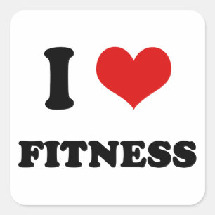 Sticker Carré I forme physique d'amour du coeur I