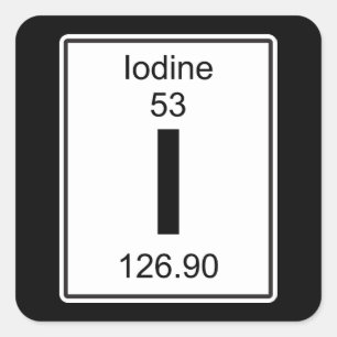 Sticker Carré I - Iode