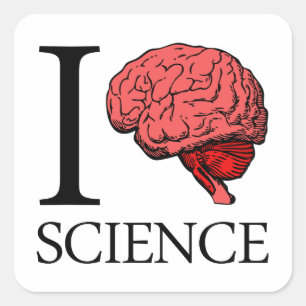 Sticker Carré I la science du cerveau (je sais la science) (la