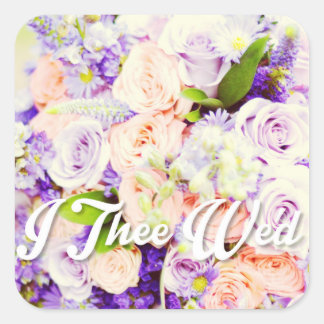 Sticker Carré I Les sceaux d'enveloppes de mer et les autocollan