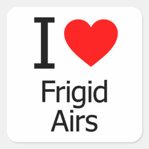 Sticker Carré I Love Frigid Air