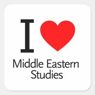 Sticker Carré I Love Middle Eastern Studies