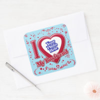 I Love My Boyfriend Photo Coeurs rouges Horizon bl