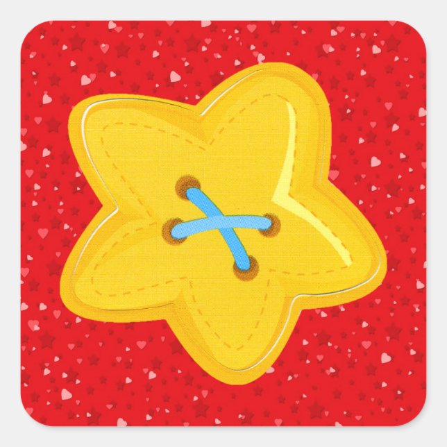 Sticker Carré I Love Sewing - SRF (Devant)