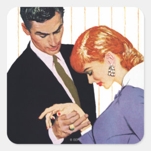 Sticker Carré I Love You Mama Girl